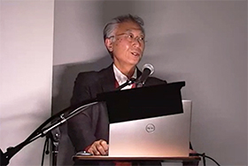 写真：(株)エクスビジョン 田子チーフプロジェクトマネージャーによる講演